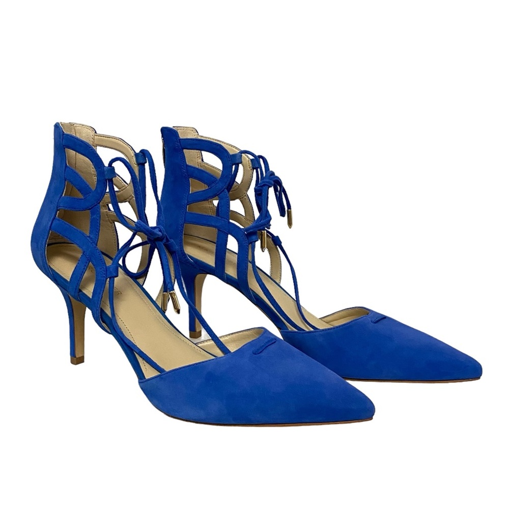 Marc Fisher Truthe Suede Winter Spring Chic Pumps Pointed Toe Stiletto High Heel